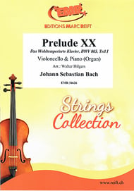 Prelude XX, BWV 865 Violoncello and Organ cover Thumbnail